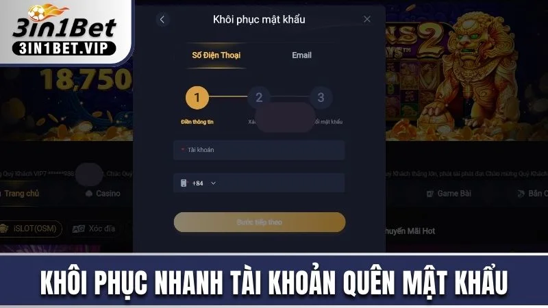 Cách để khôi phục nhanh tài khoản quên mật khẩu