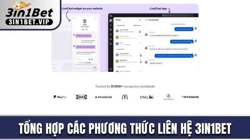 Liên Hệ 3in1bet - Chi Tiết Cách Liên Lạc Nhận Hỗ Trợ Nhanh 1 Tổng hợp các phương thức liên hệ 3in1bet hiện có
